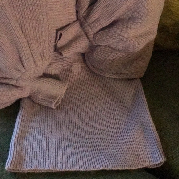 Lantern Sleeve Sweater Dress - Picture 7 of 10